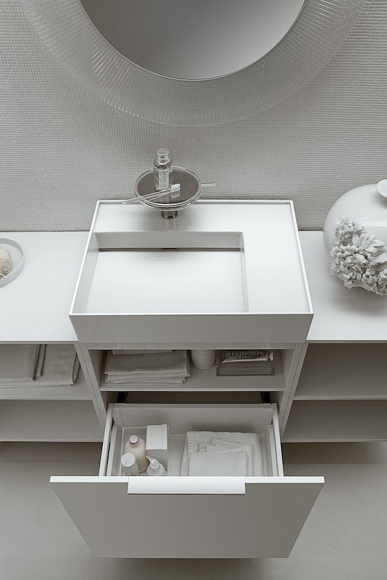 Laufen Kartell By Раковина подвесн. прямоуг. 60х46х12h см, gres pietra grey opaco 8.1033.4.757.158.1