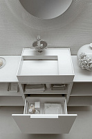 Laufen Kartell By Раковина подвесн. прямоуг. 60х46х12h см, gres pietra grey opaco 8.1033.4.757.158.1