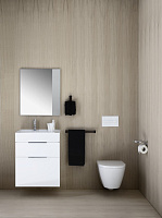 Laufen Kartell By Раковина подвесн. прямоуг. 60х46х12h см, gres pietra grey opaco 8.1033.4.757.158.1