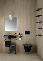 Laufen Kartell By Раковина подвесн. прямоуг. 60х46х12h см, gres pietra grey opaco 8.1033.4.757.158.1