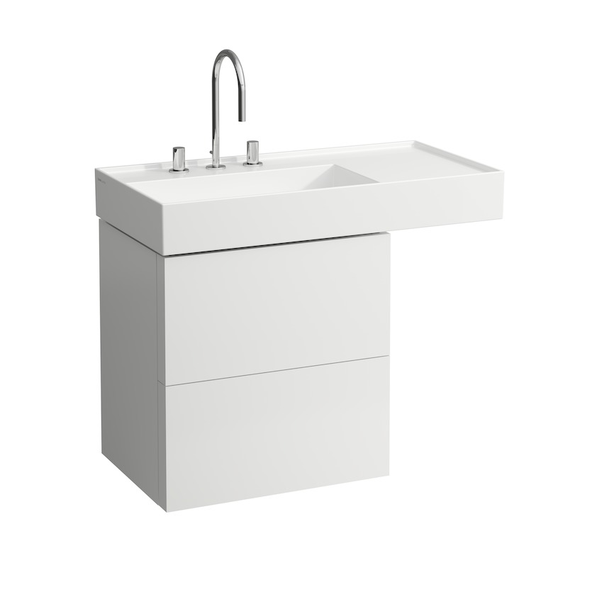 Laufen Kartell By Раковина подвесная прямоуг. на 1 отв. 90х46х12h см, цвет: белый 8.1033.8.000.815.1