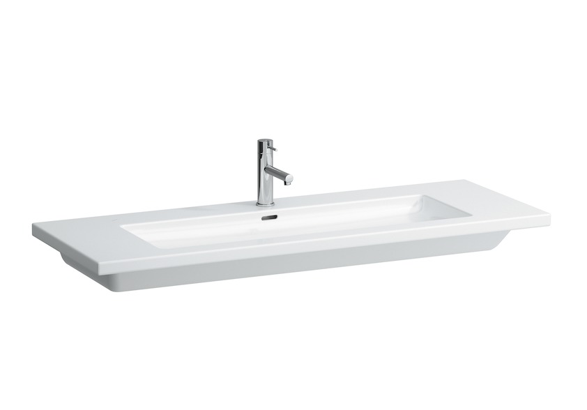 Laufen Living Square Раковина подвесн. прямоуг. 48х130х12h см, цвет: белый 8.1643.6.000.104.1