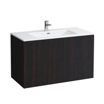 Laufen Base Тумба с раковиной, 2 ящика 50х100х61h см, цвет: темный вяз 8.6496.2.263.104.1