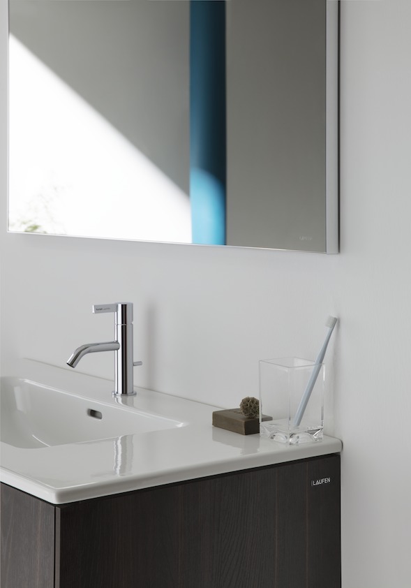 Laufen Base Тумба с раковиной, 2 ящика 50х100х61h см, цвет: темный вяз 8.6496.2.263.104.1