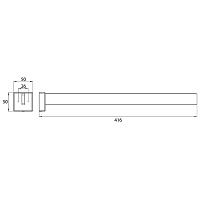 Emco Cue Полотенцедержатель 41,6 см, цвет: хром 3250 001 42