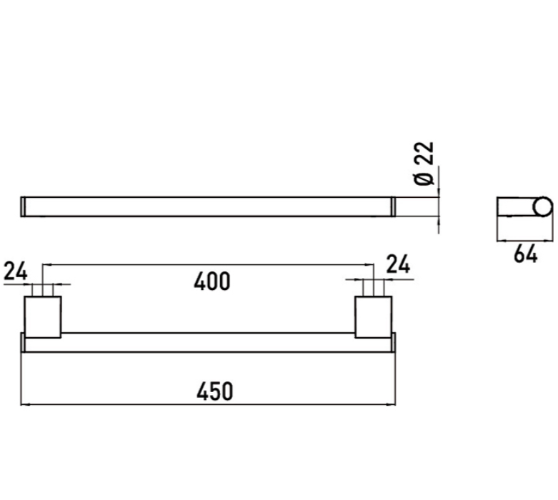 Emco System 2 Полотенцедержатель 40 см, цвет: хром 3560 001 40