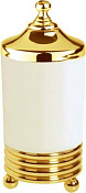 Boheme Hermitage Стакан для хранения 8x8 см, керамическая колба, цвет: gold/white 10364