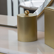 Devon&Devon Waltz Контейнер с крышкой, настольный, цвет светлое золото WLZ-120-OT