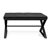 Decor Walther Bench Скамейка 43x81x41h см, экокожа, цвет: черный матовый/черный 0508960