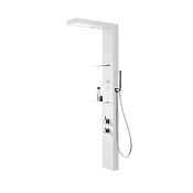 Hafro Light Душевая панель 18x55x156h см, верхний душ, термостат, цвет: bianco kos 4LHA4N0 bianco kos