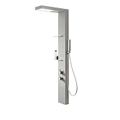 Hafro Light Душевая колонна 18x55x156h см, верхний душ, термостат, серый efeso 4LHA4N0 grigio efeso