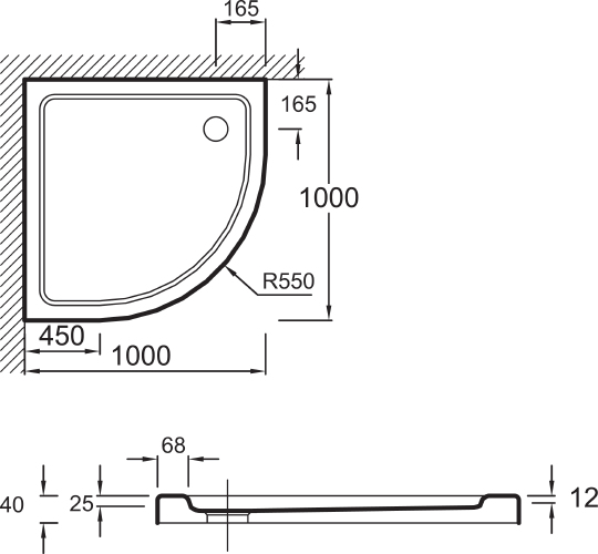Jacob Delafon Flight  Поддон для душа 100х100 см, цвет: белый E62480 E62480-00