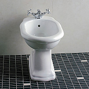 Devon&Devon New Etoile Биде напольное 33,5x54xh39 см, с 1 отв. под смеситель, цвет белый IBBID1FNET