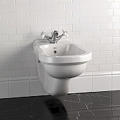 Devon&Devon Blues Биде подвесное 55х34.0 см, с 1 отверстиями под смеситель, цвет белый IBBID1FSBLUES