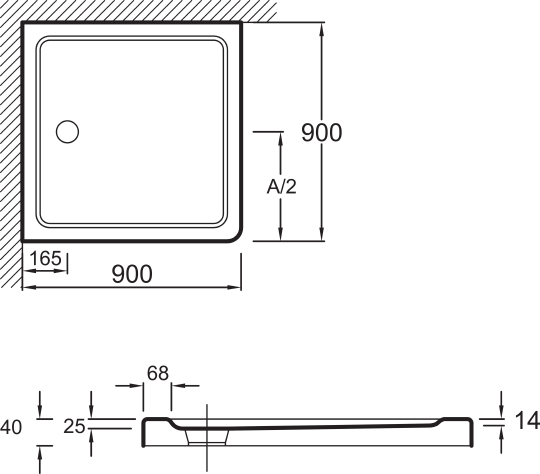 Jacob Delafon Flight Поддон для душа 90х90 см, цвет: белый E62442 E62442-00