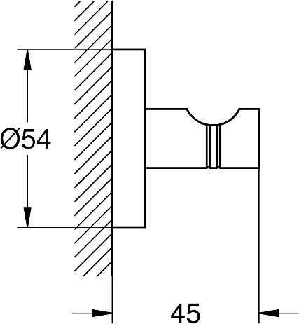 Grohe Essentials Крючок для полотенца, цвет: темный графит 40364A01