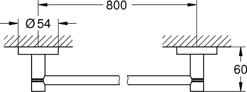 Grohe Essentials Полотенцедержатель 85,4 см, цвет: теплый закат 40386DA1