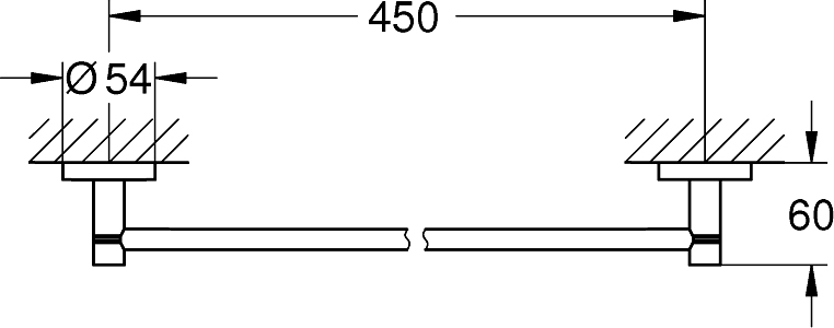 Grohe Essentials Полотенцедержатель 50,4 см, цвет: медь 40688DA1