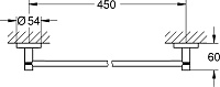 Grohe Essentials Полотенцедержатель 50,4 см, цвет: медь 40688DA1
