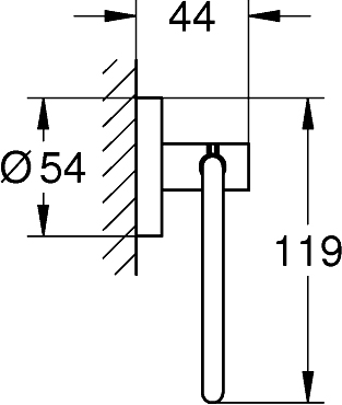 Grohe Essentials Держатель для туалетной бумаги, цвет: сталь 40689BE1