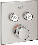 Grohe Grohtherm SmartControl Термостатический смеситель для ванны с душем, цвет: сталь 29124DC0