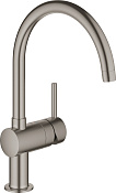 Grohe Minta Смеситель для кухни на 1 отверстие, цвет: темный хром 32917AL0