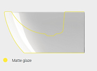 GSI Pura Биде подвесное с 1 отверстием под смеситель и переливом, без крепежа, цвет: ardesia opaco 8865126