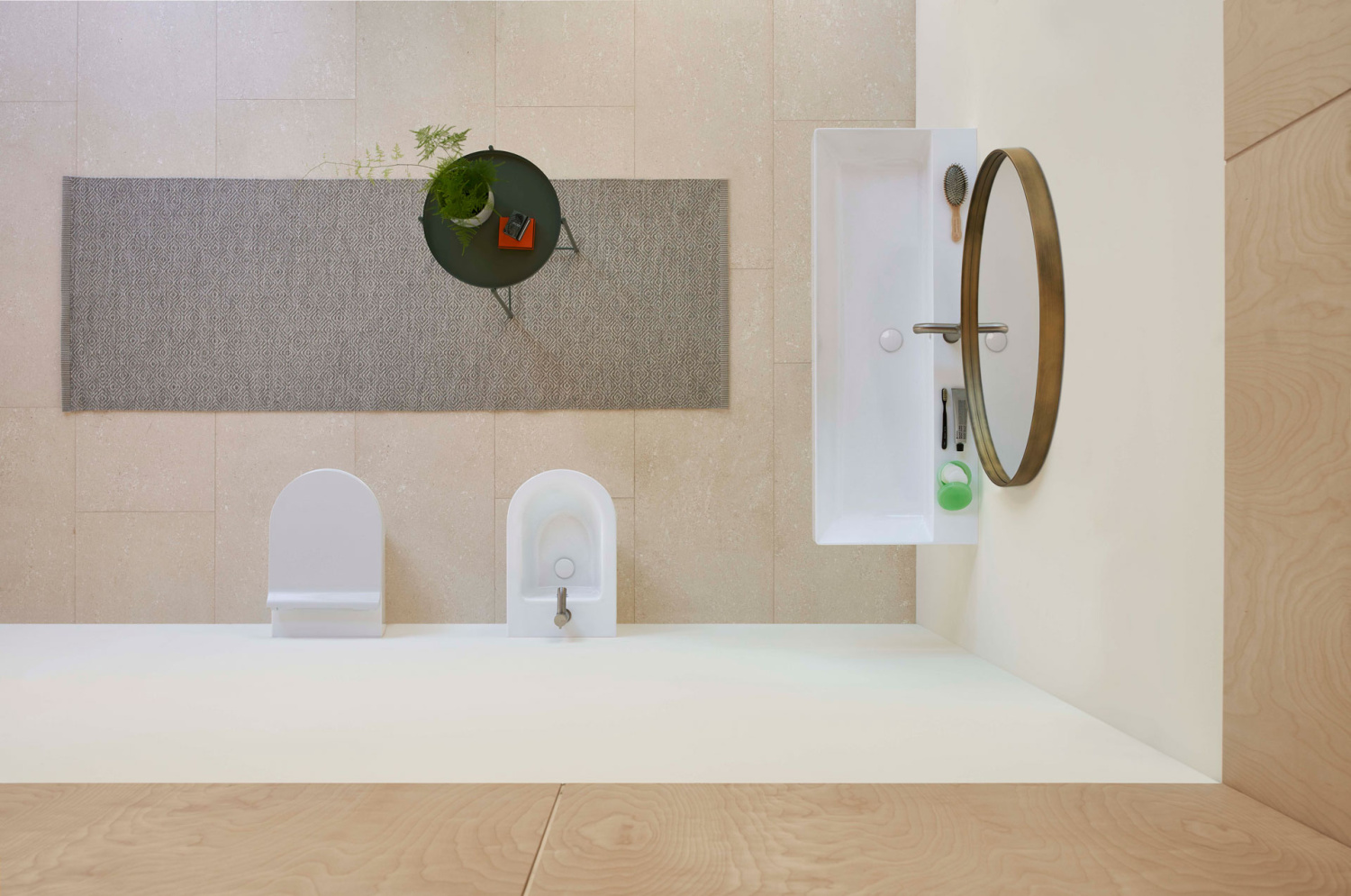 GSI Kube X Биде напольное с 1 отверстием под смеситель и переливом, без крепежа, цвет: белый матовый 9462109