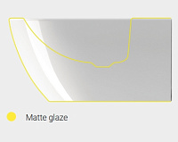 GSI Nubes Биде напольное с 1 отверстием под смеситель и переливом, без крепежа, цвет: белый матовый 9662109