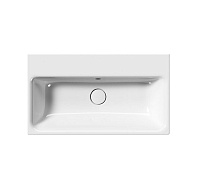 GSI Nubes Раковина подвесная/накладная 70x40 см, 1 отверстие, с переливом, цвет: белый глянцевый 9687111