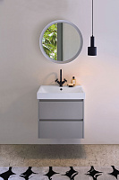 GSI Nubes Раковина подвесная/накладная 70x40 см, 1 отверстие, с переливом, цвет: белый глянцевый 9687111