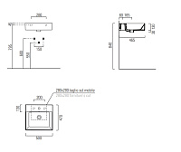 GSI Kube X Раковина подвесная/накладная 50x47 см, 1 отверстие, с переливом, цвет: белый глянцевый 9430111