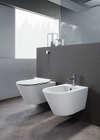 GSI Kube X Унитаз подвесной 55x36 см безободковый, смыв swirlflush, цвет: белый матовый 941509