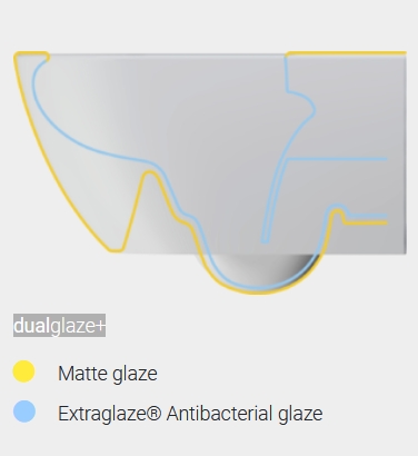 GSI Kube X Унитаз подвесной 50x36 см безободковый, смыв swirlflush, цвет: белый матовый 941609