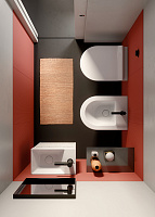 GSI Kube X Унитаз подвесной 50x36 см безободковый, смыв swirlflush, цвет: белый матовый 941609