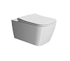 GSI Nubes Унитаз подвесной 55x35 см безободковый, смыв swirlflush, цвет: белый матовый 961509