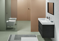 GSI Nubes Унитаз подвесной 55x35 см безободковый, смыв swirlflush, цвет: белый матовый 961509