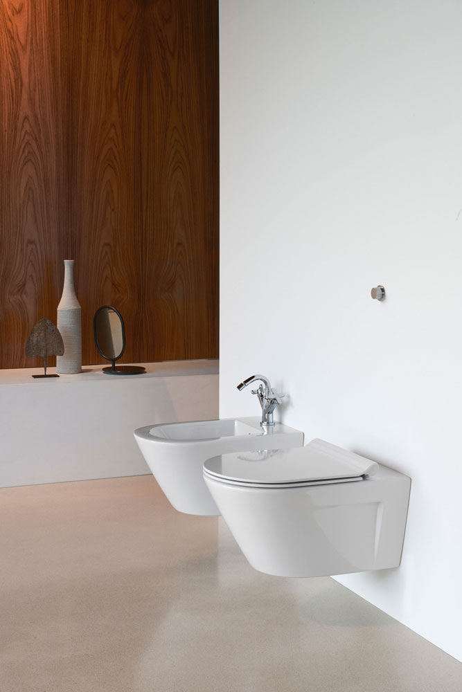 GSI Norm Унитаз подвесной 55x36 см безободковый, смыв swirlflush, цвет: белый глянцевый 861511