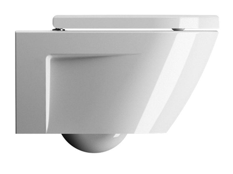 GSI Norm Унитаз подвесной 55x36 см безободковый, смыв swirlflush, цвет: белый глянцевый 861511
