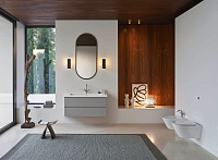 GSI Norm Унитаз подвесной 55x36 см безободковый, смыв swirlflush, цвет: белый глянцевый 861511