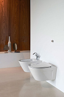 GSI Norm Унитаз подвесной 55x36 см безободковый, смыв swirlflush, цвет: белый глянцевый 861511