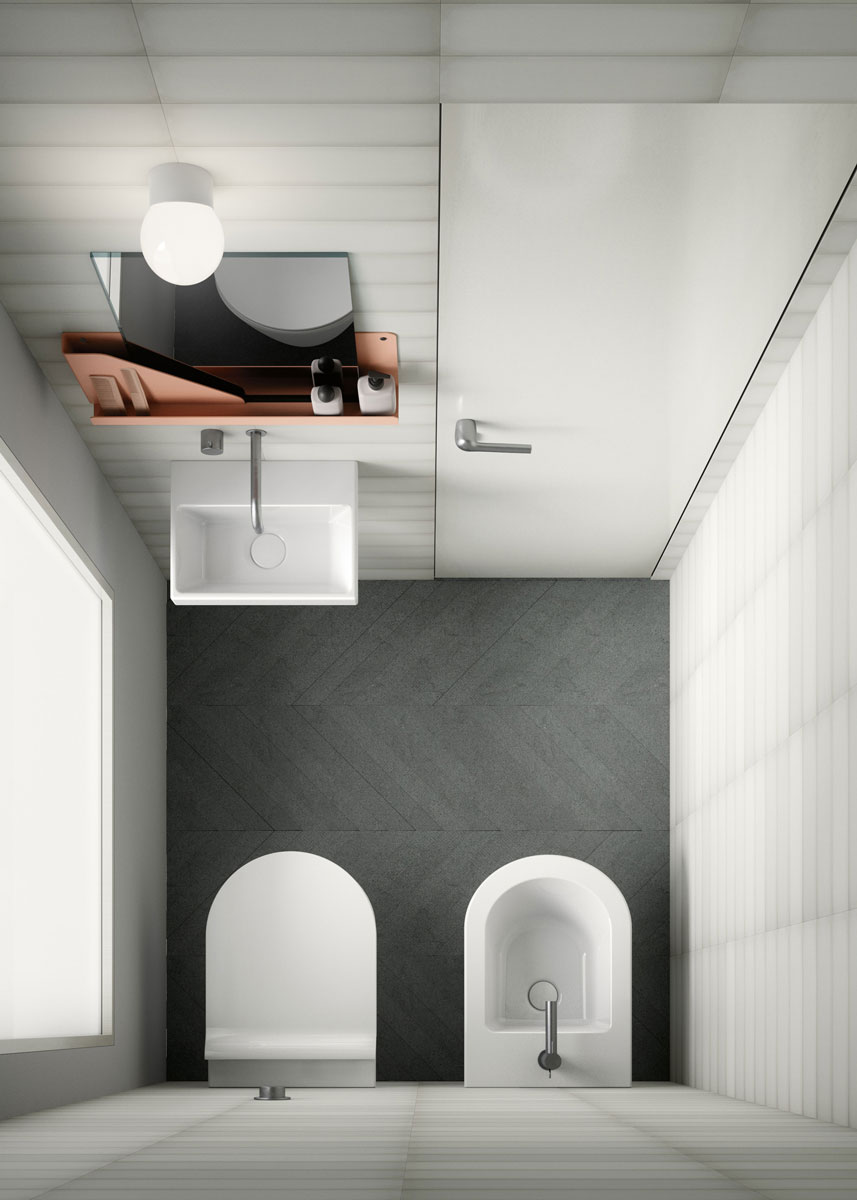 GSI Norm Унитаз подвесной 50x36 см безободковый, смыв swirlflush, цвет: белый глянцевый 861611