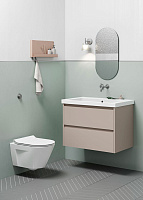 GSI Norm Унитаз подвесной 50x36 см безободковый, смыв swirlflush, цвет: белый глянцевый 861611