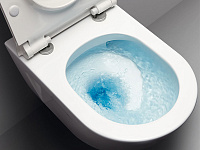 GSI Norm Унитаз подвесной 50x36 см безободковый, смыв swirlflush, цвет: белый глянцевый 861611
