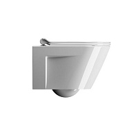 GSI Norm Унитаз подвесной 50x36 см безободковый, смыв swirlflush, цвет: белый глянцевый 861611