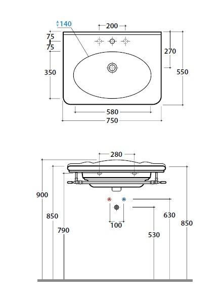 Globo Paestum Полотенцедержатель подвесной 75 см, цвет: хром глянцевый PAPC28
