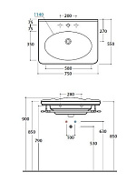 Globo Paestum Полотенцедержатель подвесной 75 см, цвет: хром глянцевый PAPC28
