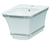 Boheme Hermitage Биде подвесное с узором, 52х37х40h см, 1 отверст. под смеситель, цвет: white/chrome 953-CR