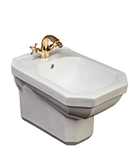 Boheme Vogue Биде подвесное, 51х35,5х37h  см,1 отверстие под смеситель, перелив хром, цвет: white 945