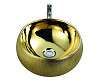Boheme NeoArt Раковина чаша 39х39х16h см, без перелива, цвет: gold 862